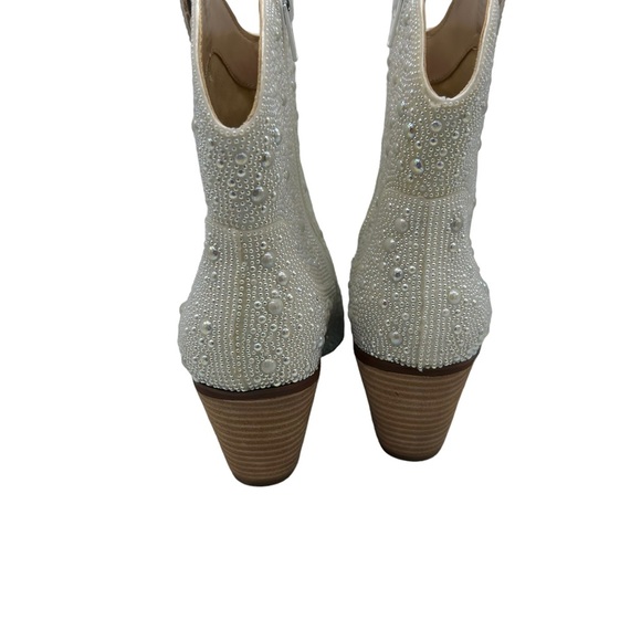 Betsey Johnson Emory Rhinestone Western Boot Size 8 - Picture 4 of 12